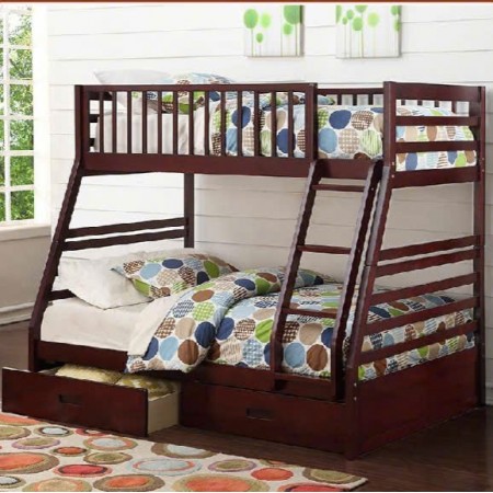 B129 Cherry : Giường 2 Tầng + Hộc Kéo - 1m / 1m4